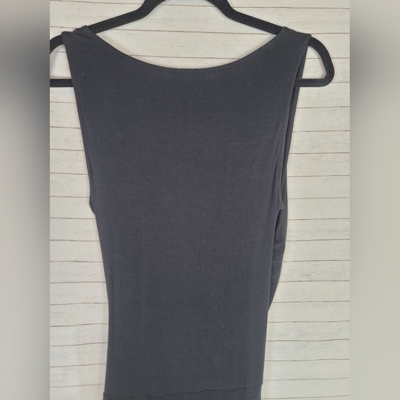 CAbi After Five Faux Wrap Dress in Black, sz Medium - Picture 9 of 13